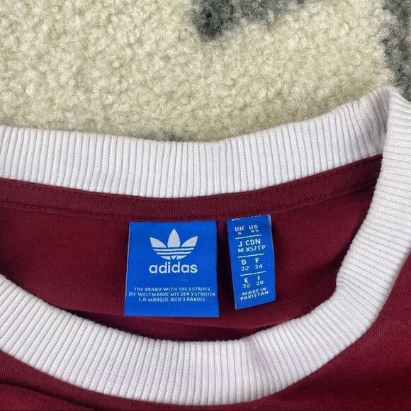 Adidas Three Stripe Long Sleeve Top - Picture 5 of 6